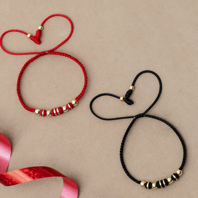 Pulsera b5mm tejida barril-neo cinta